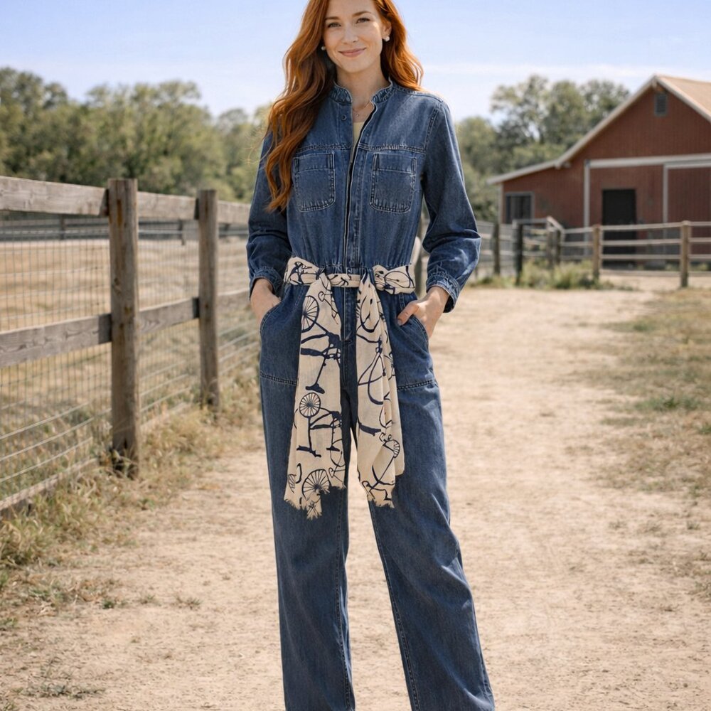 Old Navy Denim Jumpsuit Small